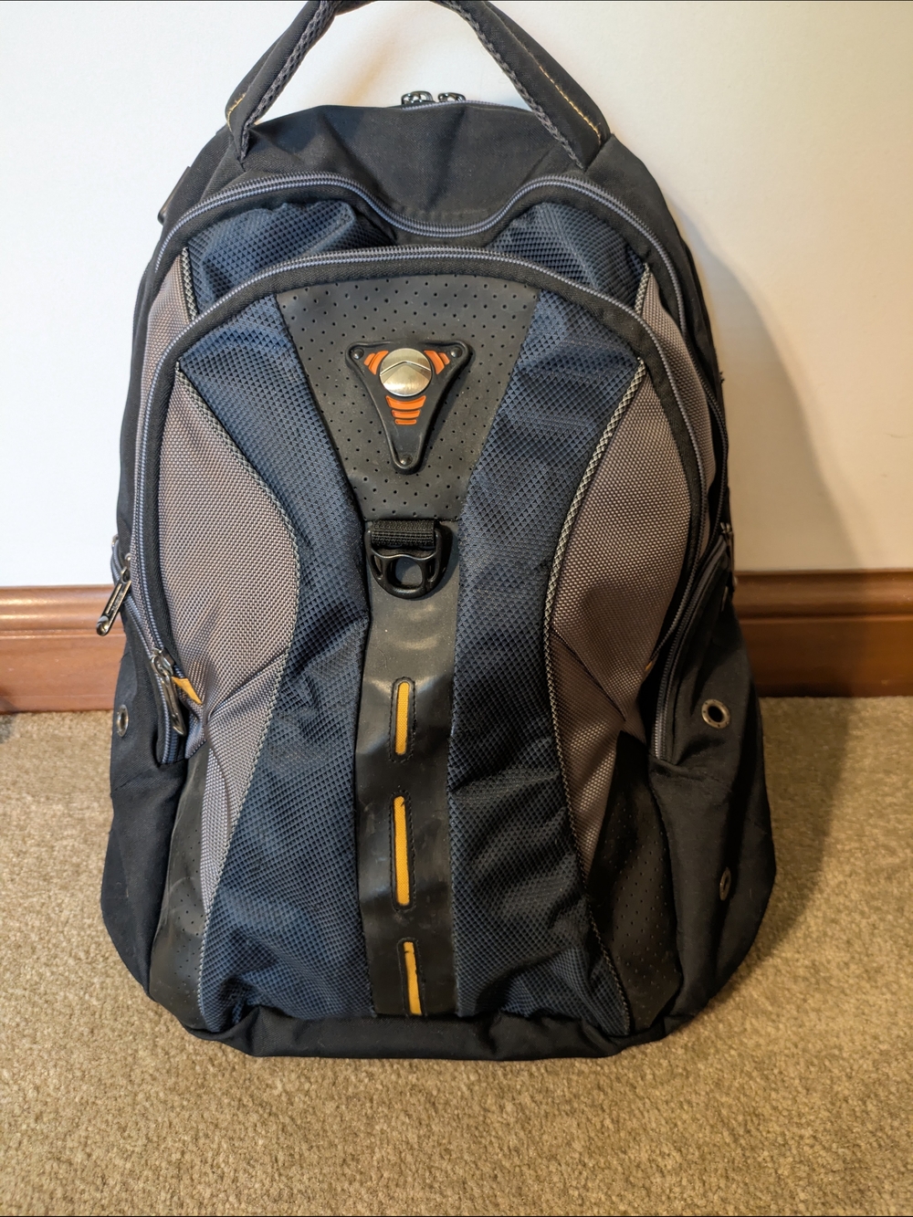 Allant Flight Black and Gray Laptop Backpack with Massive Storage